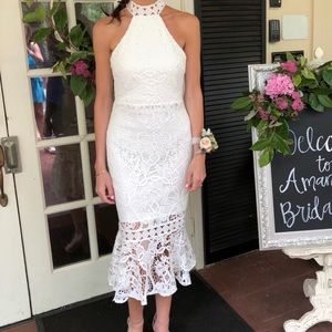 White lace dress